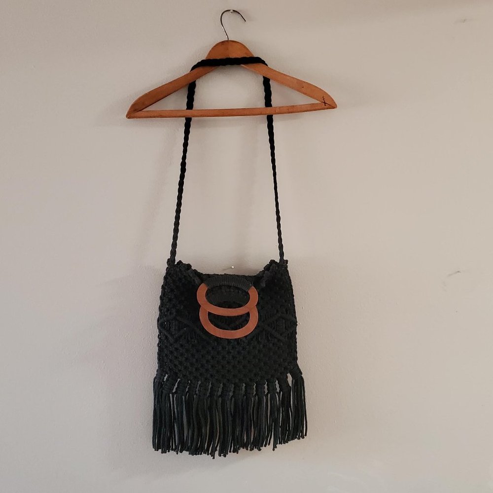 Rachel Zoe X Danielle Nicole Macrame Purse - image 3